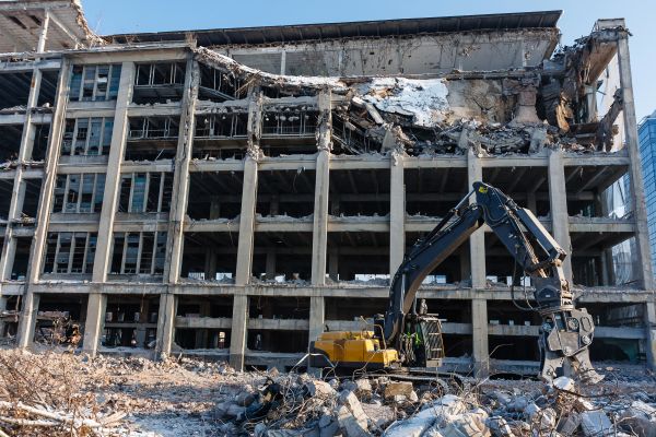 Commercial Building Demolition in Monroe