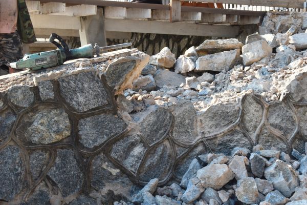 Retaining Wall Demolition in Monroe