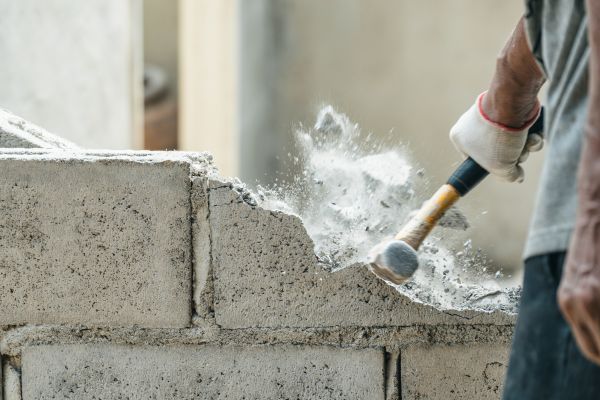 Block Wall Demolition in Monroe